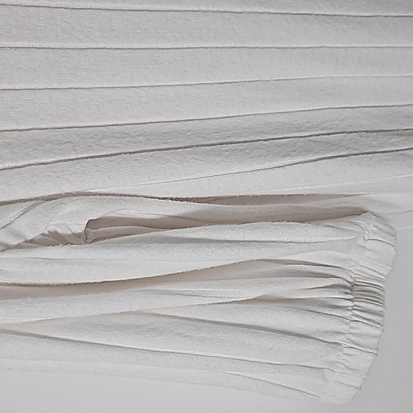 AS Crew Neck Balloon Sleeve Cream Colored Sweater Tunic Top Plus Size - Picture 6 of 11